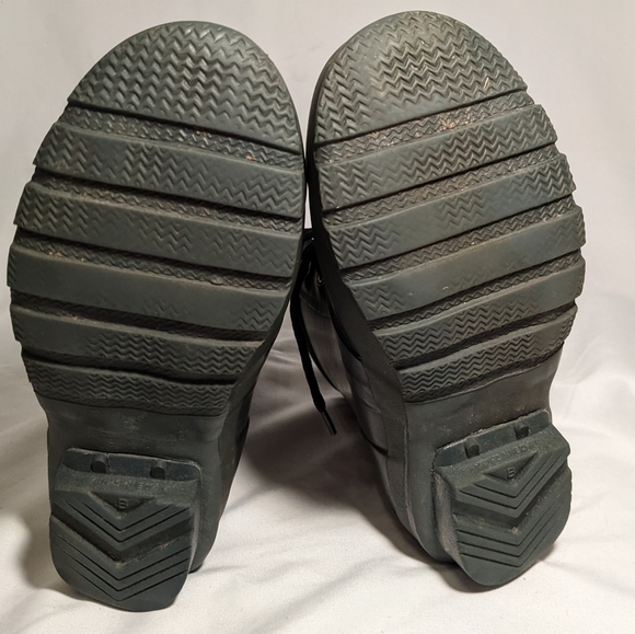 Blue & Green Hunter Brixton Combat Ankle Boot, Sz 6 - Picture 5 of 5